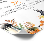 SCHNULLER HUNT ein kleines Pumpkin Baby Shower Gam Poster (Ecke)