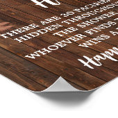 Schnuller Hunt Game Kleiner Cowboy Baby Duschgel Poster (Ecke)