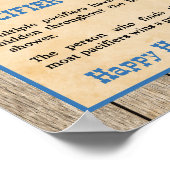 Schnuller Hunt Game Sign Cowboy Western Dusche Poster (Ecke)