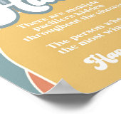 Schnuller Hunt Groovy Retro Sunshine Baby Dusche Poster (Ecke)