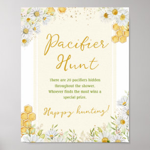 Schnuller Hunt Honeybee Mommy to Bee Baby Shower Poster
