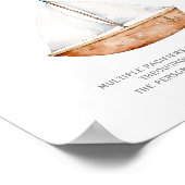 Schnuller Hunt Nautical Baby Duschzeichen Poster (Ecke)