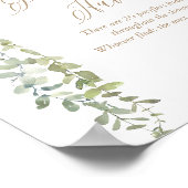 Schnuller Hunt White Balloon Baby Shower Poster (Ecke)