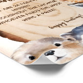 Schnuller Hunt Woodland Tierthemenzeichen Poster (Ecke)