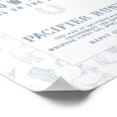 Schnuller Jagd Cowboy Baby Duschgame Poster (Ecke)