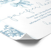 Schnuller Jagd Toile de Jouy Bonjour Bebe Poster (Ecke)