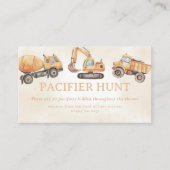 Schnuller-Jagdspiel Begleitkarte (Vorderseite)