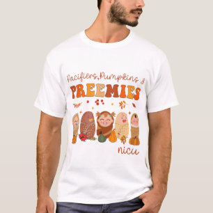 Schnuller Kürbisse Frühchen Halloween NICU Kranken T-Shirt