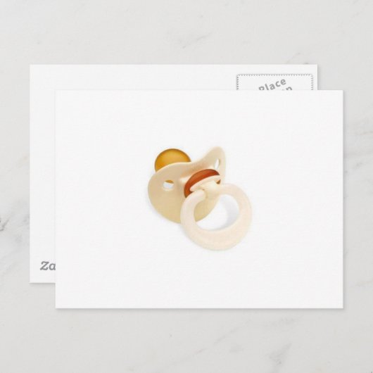 Schnuller Postkarte (Vorne/Hinten)