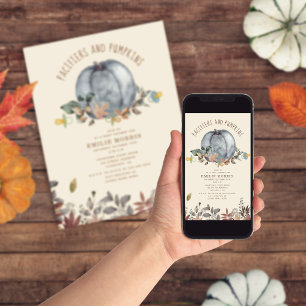 Schnuller + Pumpkins Herbst Kinderdusche Herbst Einladung