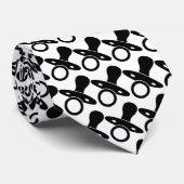 Schnuller schwarz und weiß krawatte (Gerollt)