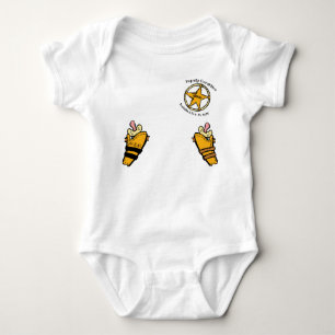 Schnuller Sheriff Cowboy Cowgirl Baby Jumpsuit Strampler