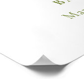 Schnuller Sweet Pea in Pod Baby Dusche Empfang Poster (Ecke)