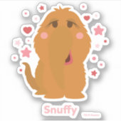 Schnupfe Herzen & Sterne Grafik Aufkleber (Vorderseite)