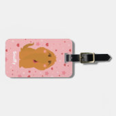 Schnupfe Herzen & Sterne Grafik Gepäckanhänger (Vorderseite horizontal)