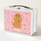 Schnupfe Herzen & Sterne Grafik Metall Brotdose (Vorderseite)