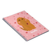 Schnupfe Herzen & Sterne Grafik Notizblock (Rechte Seite)