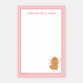 Schnupfe Herzen & Sterne Grafik Post-it Klebezettel (Vorderseite)