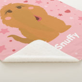 Schnupfe Herzen & Sterne Grafik Sherpadecke (3/4)