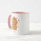 Schnupfe Herzen & Sterne Grafik Tasse (Vorderseite Links)