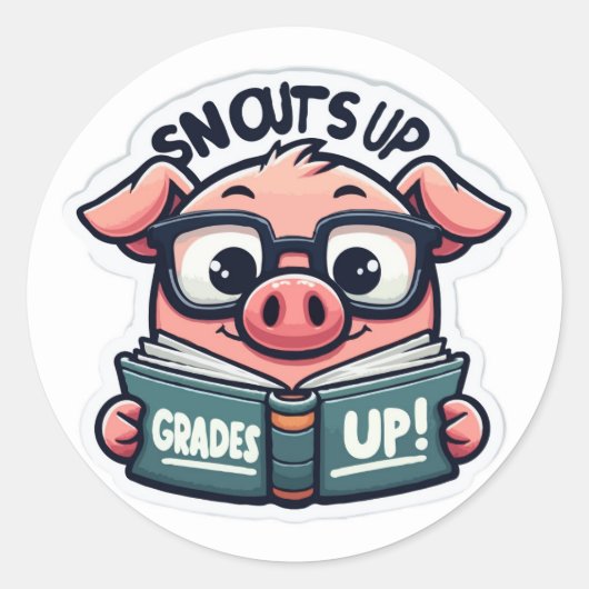 Schnuppern, die Qualität steigern - zurück zur Sch Runder Aufkleber (Vorderseite)