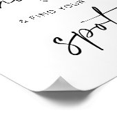 Schnuppern + Ihren Platz finden | Minimalistische Poster (Ecke)