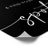 Schnuppern + Ihren Platz finden | Minimalistische Poster (Ecke)