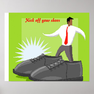Schnuppern Sie Ihre Schuhe an! Poster