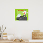 Schnuppern Sie Ihre Schuhe an! Poster (Küche)