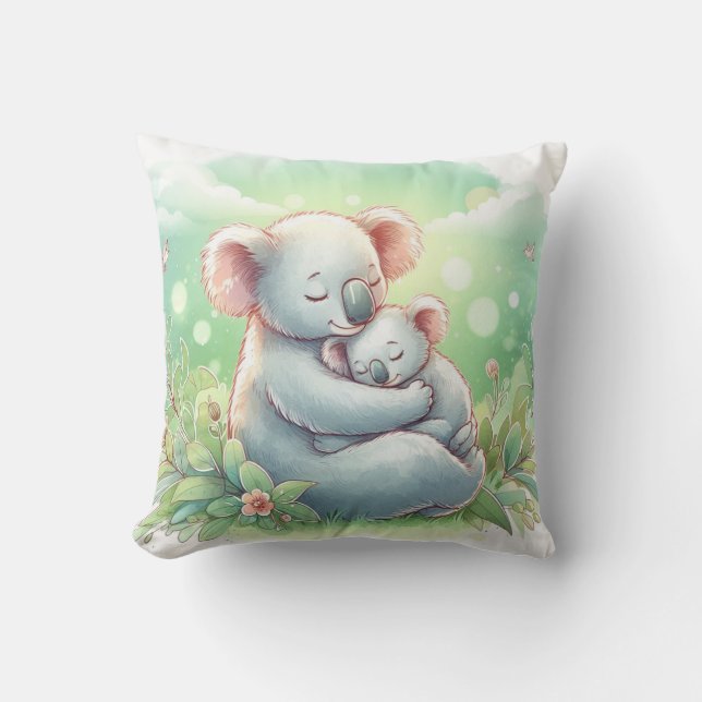 Schnuppern Sie mit unserem köstlichen Koala Plush  Kissen (Vorderseite)