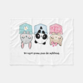 Schnuppern und mit uns lesen, Kinderdecke Fleecedecke (Vorderseite (Horizontal))