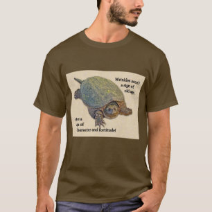 Schnupperschildkröte zerknittert alte Weisheit T-Shirt