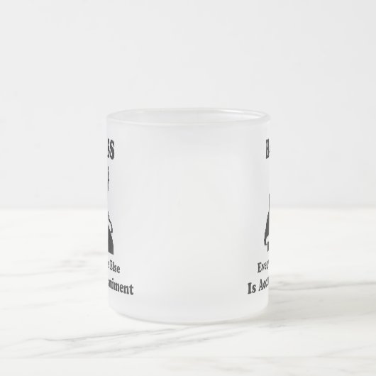 Schnur-Bass-Geschenk Mattglastasse (Mittel)