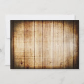 Schnur beleuchtet Baum-Vintage Scheunen-hölzerne Einladung (Rückseite)