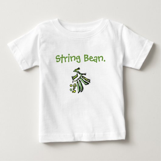 Schnur-Bohnen-Baby-/Kleinkind-T - Shirt (Vorderseite)