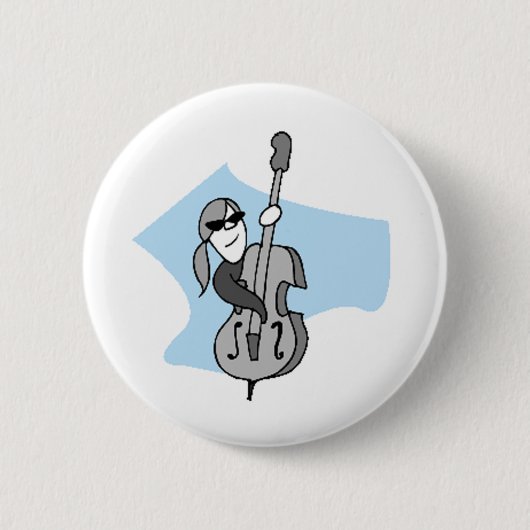 Schnur-Instrument-Doppelter Baß Button (Vorderseite)