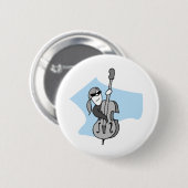 Schnur-Instrument-Doppelter Baß Button (Vorne & Hinten)