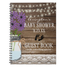 Schnur Licht-lila Baby-DuscheGuestbook |