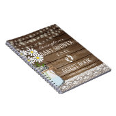 Schnur Licht-weißen BabypartyGuestbook | Notizblock (Rechte Seite)