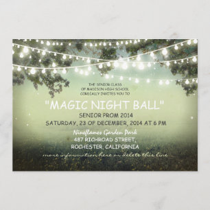 Schnur Lichter der rustikalen Einladung