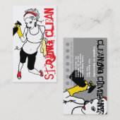 Schnur sauber (Briefmarkenkarte) Visitenkarte (Vorne/Hinten)