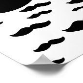 Schnüre aus Schnurrbart Poster (Ecke)