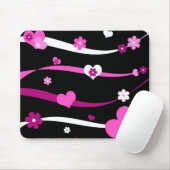 Schnüre der Herzen und der Blumen Mousepad (Mit Mouse)