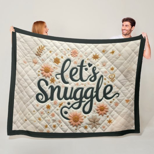 Schnüren wir das Design Fleecedecke (Beispiel)