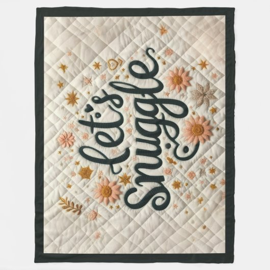 Schnüren wir das Design Fleecedecke (Vorderseite)