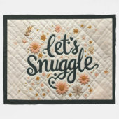 Schnüren wir das Design Fleecedecke (Vorderseite (Horizontal))