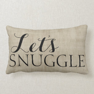 Schnüren wir den rustikalen Burlap-Blick Kissen