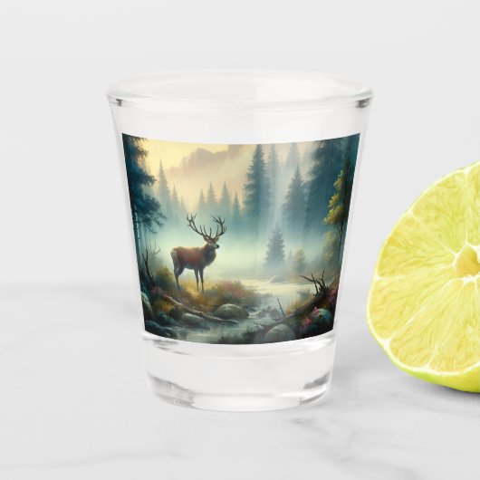 Schnürglas aus Stanzöl Schnapsglas (Vorderseite)