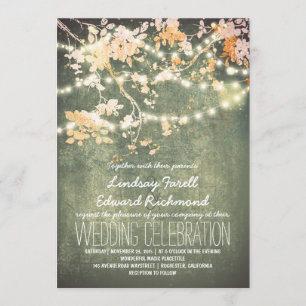 Schnurlichter süße und fancy Hochzeitseinladungen Einladung