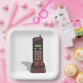schnurloses Telefon Pappteller (Party)